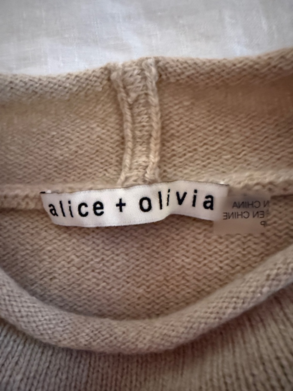 100% CASHMERE Neutral Cropped Crewneck Sweater long sleeved - Picture 5 of 11